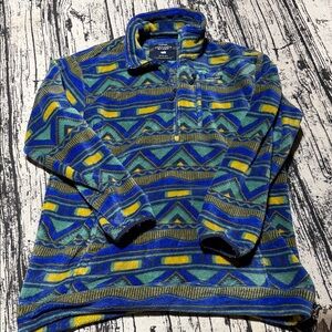 Men's southern marsh Patterned Fleece Pullover Sweater